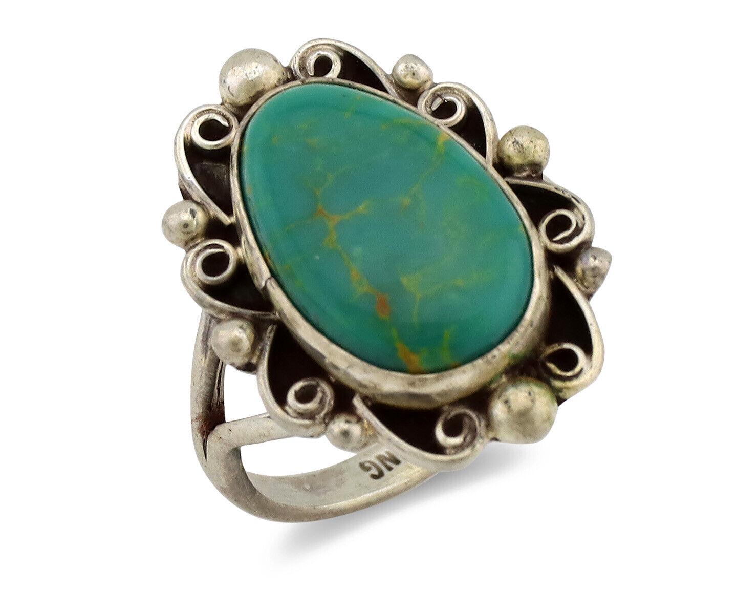 ナバホ リング .925 シルバー キングマン ターコイズ アーティスト