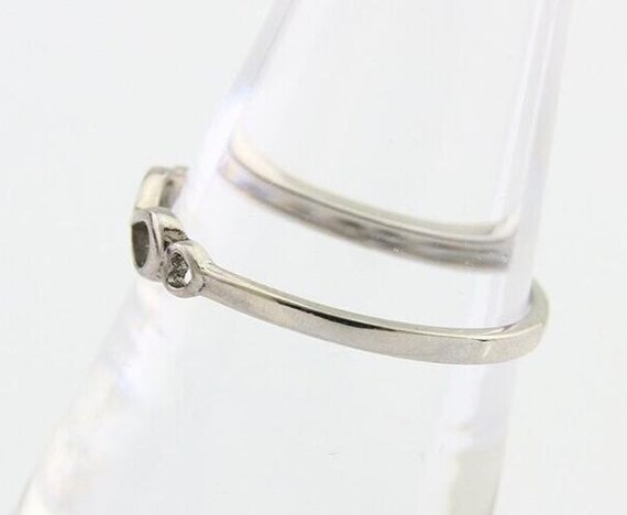 Infinity Heart Promise Ring 925 Solid Silver Size… - image 5
