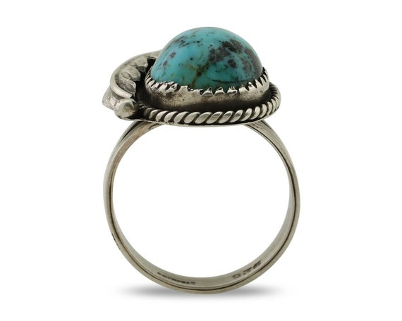 Navajo Ring 925 Silver Natural Blue Turquoise Nat… - image 3