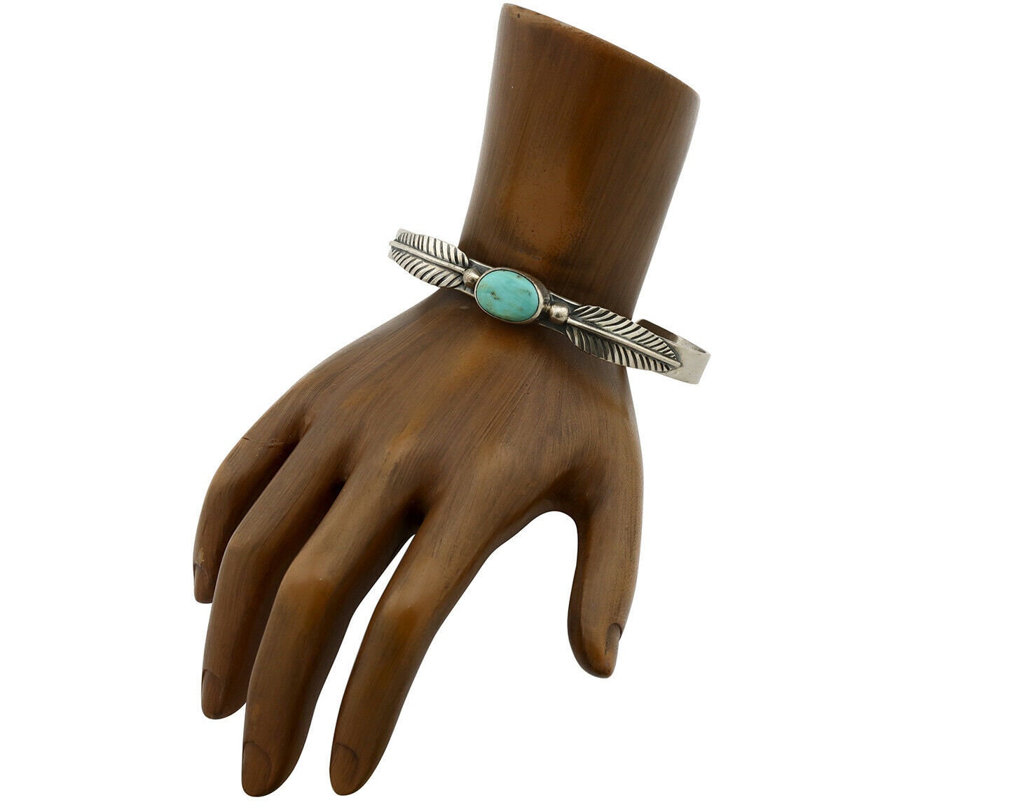 Navajo Bracelet .925 Silver Arizona Turquoise Artist Signed