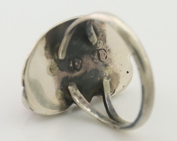 Navajo Handmade Ring 925 Silver Natural Mediterra… - image 7