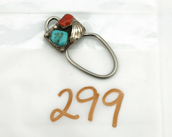 Navajo Key Chain .925 Silver Spiderweb Turquoise … - image 9