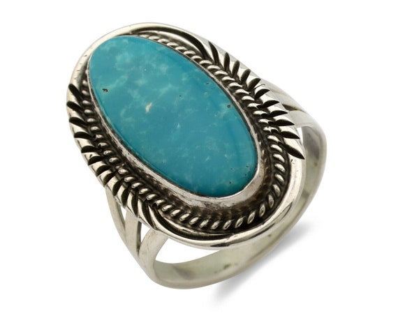 Unique Vintage Native American Navajo Blue Gem Turquoise Sterling Silver Barrette Unique Vintage Native American Navajo Blue Gem Turquoise Sterling Silver Barrette