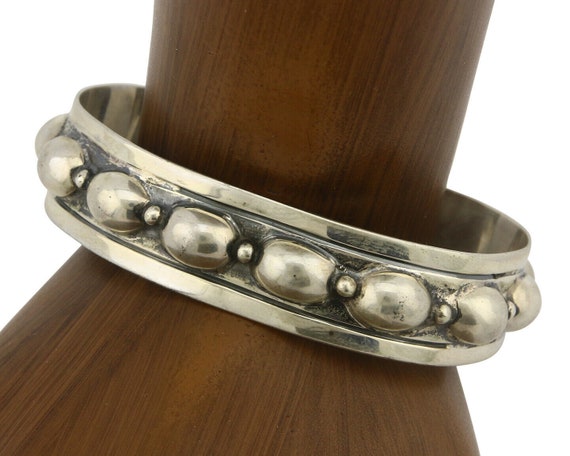 Navajo Bracelet .925 SOLID Silver Handmade Artist… - image 1