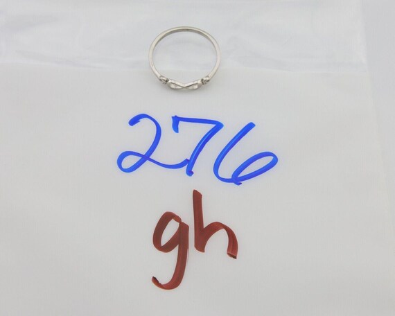 Infinity Heart Promise Ring 925 Solid Silver Size… - image 10