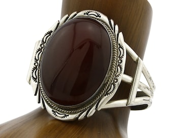 Women's Navajo Bracelet .925 Silver Natural Agate Cuff Women's Navajo Bracelet .925 Silver Natural Agate Cuff