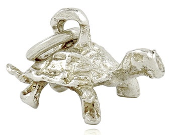 Turtle Charm Pendant in .925 SOLID Sterling Silver