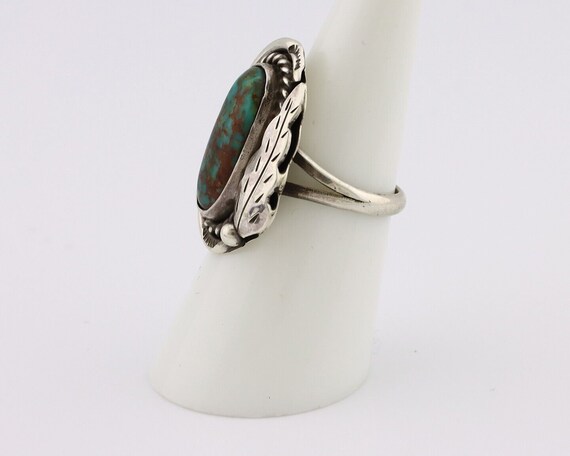 Navajo Handmade Ring 925 Silver Turquoise Native … - image 5