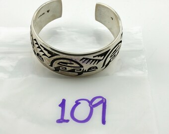 アクセサリー Floyd Namingha Lamakuyvaya Floyd Namingha Lomakuyvaya Native Hopi Etched Storyteller