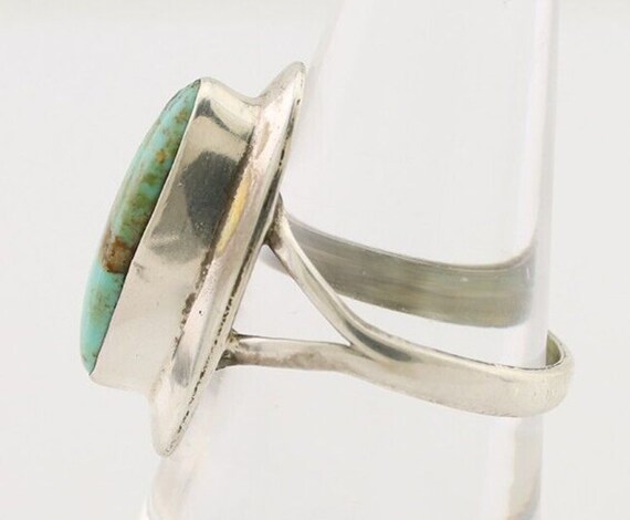 Navajo Handmade Ring 925 Silver Blue Turquoise Ar… - image 5