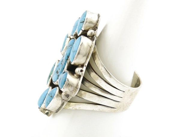 Navajo Ring .925 Silver Sleeping Beauty Turquoise… - image 5