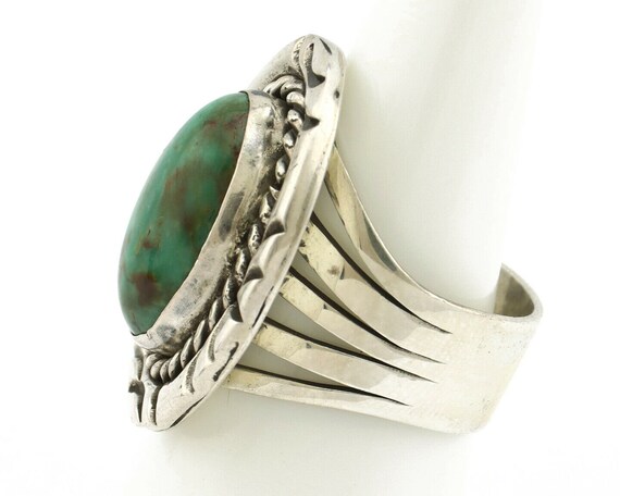 Navajo Ring .925 Silver Royston Turquoise Artist … - image 5