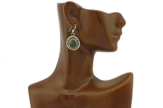 Women's Navajo Handmade Earrings .925 Silver & Ag… - image 7