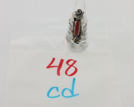 Navajo Handmade Ring 925 Silver Natural Mediterra… - image 10