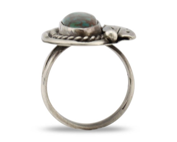 Navajo Handmade Ring 925 Silver Turquoise Native … - image 3