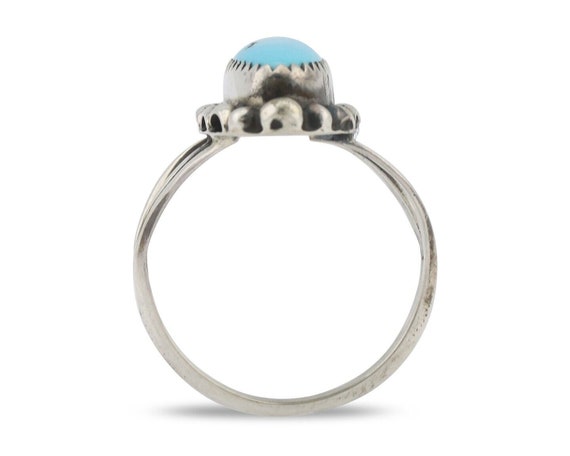 Navajo Ring .925 Silver Sleeping Beauty Turquoise… - image 3