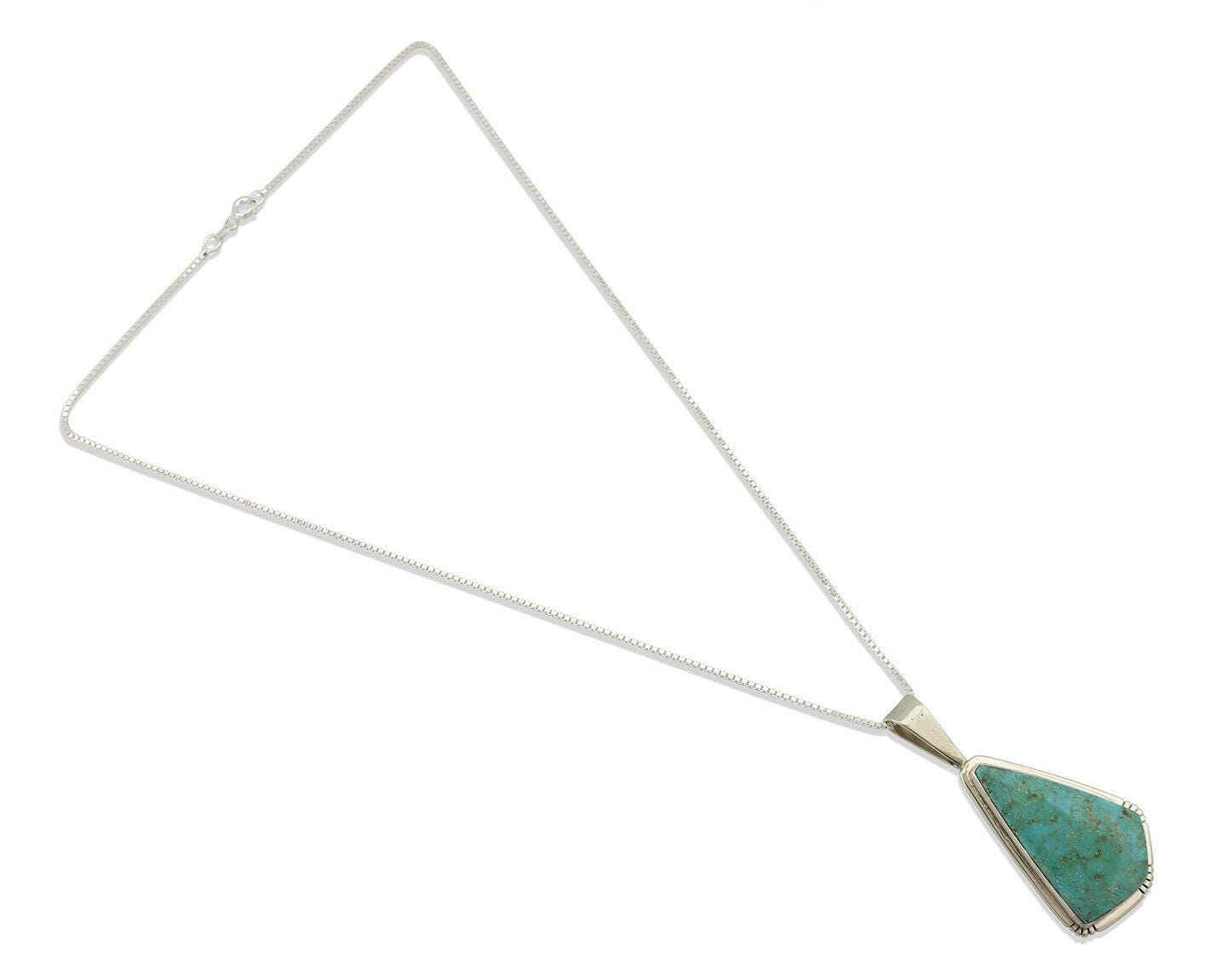 ダグラスザカリー　douglas zachary　シルバー　　ターコイズ Navajo Pendant .925 Silver Blue Turquoise Artist Signed Douglas