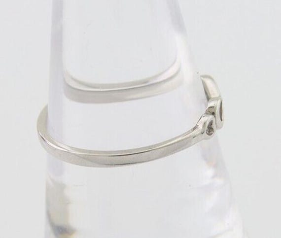 Infinity Heart Promise Ring 925 Solid Silver Size… - image 6