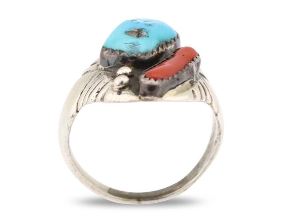 Navajo Ring 925 Silver Sleeping Beauty Turquoise … - image 3