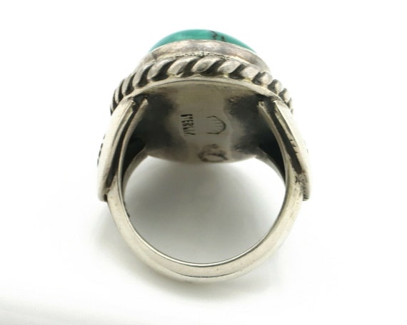Navajo Ring .925 Silver Blue Green Southwest Turq… - image 6