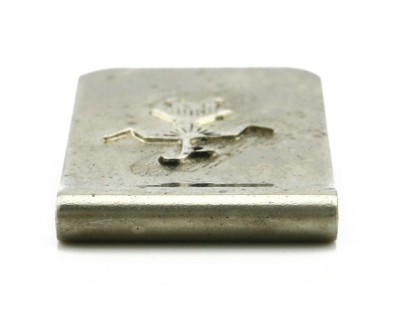 Navajo Money Clip .925 Silver & Nickle Hand Stamp… - image 4