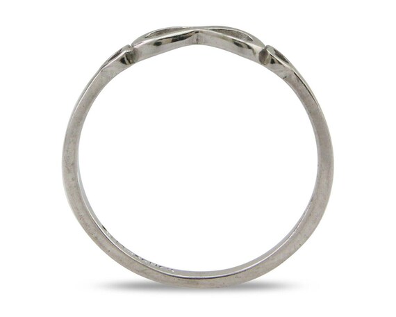 Infinity Heart Promise Ring 925 Solid Silver Size… - image 3