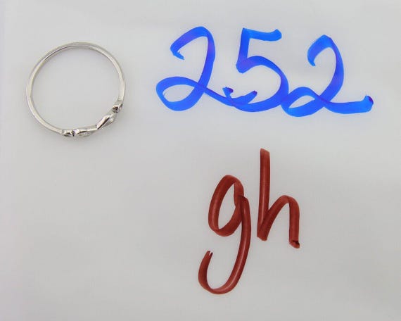 Infinity Heart Promise Ring 925 Solid Silver Size… - image 9