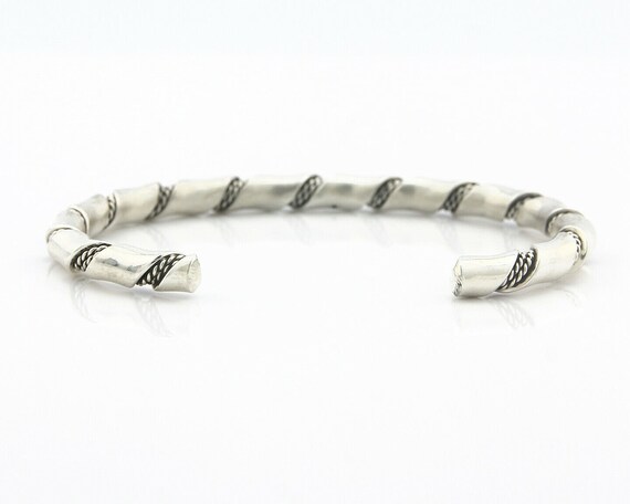 Navajo Bracelet .925 SOLID Silver Handmade Artist… - image 6