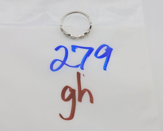 Infinity Heart Promise Ring 925 Solid Silver Size… - image 10