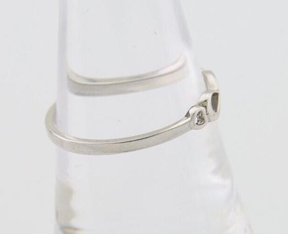 Infinity Heart Promise Ring 925 Solid Silver Size… - image 6