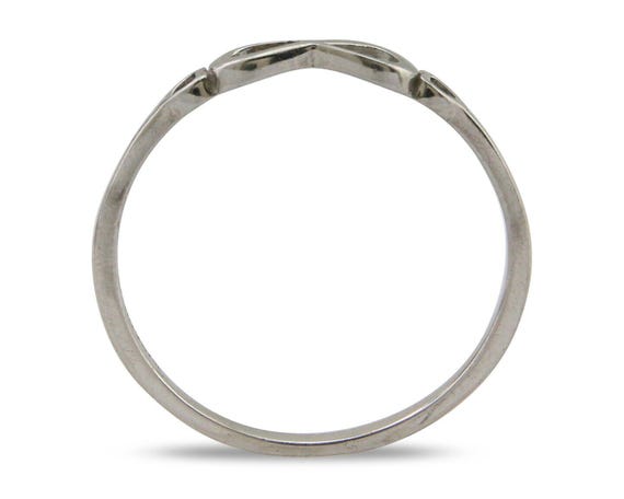 Infinity Heart Promise Ring 925 Solid Silver Size… - image 3
