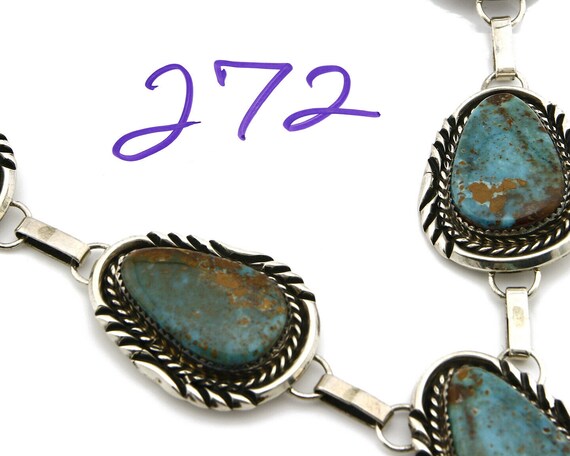 Navajo Necklace .925 Silver Signed M. Begay Pilot… - image 8