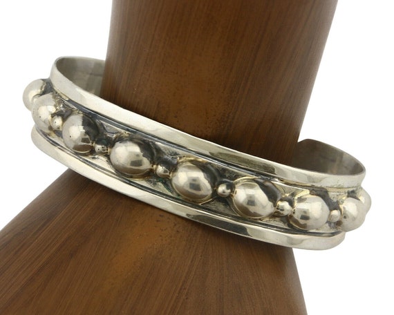 Navajo Bracelet .925 SOLID Silver Handmade Artist… - image 1