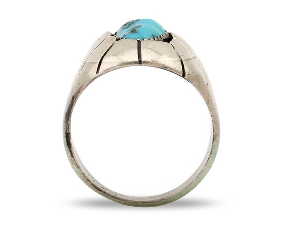 Navajo Ring 925 Silver Blue Sleeping Beauty Turqu… - image 3