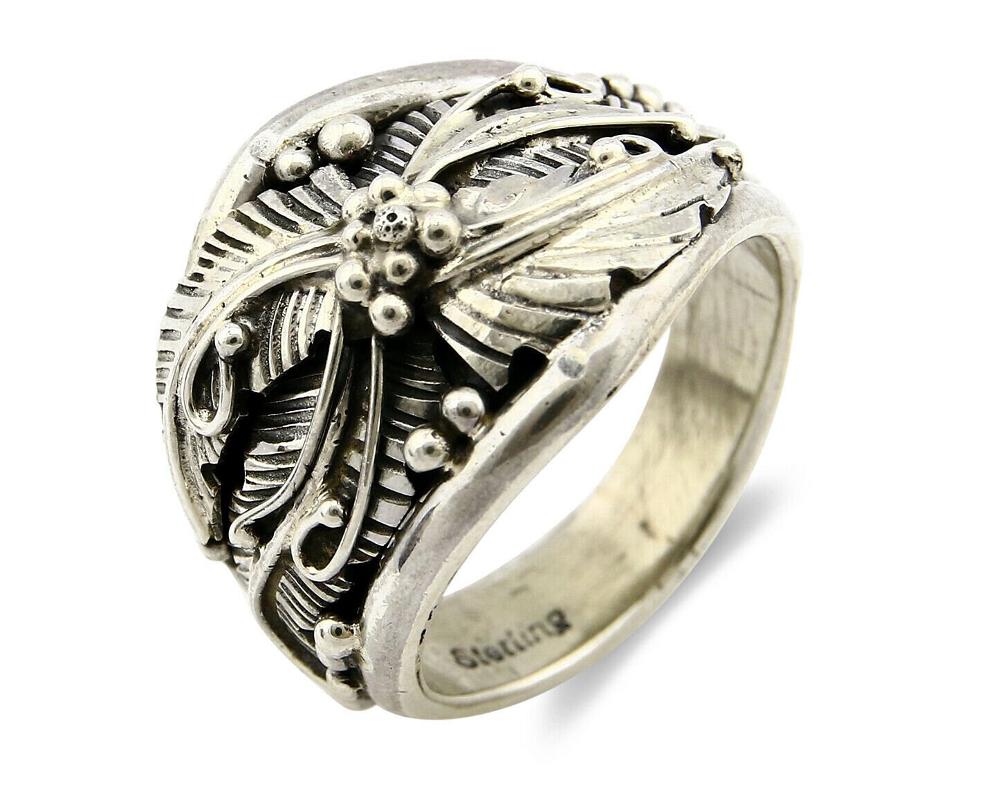 Navajo Ring .925 Silver SOLID Silver Handmade Artist Native