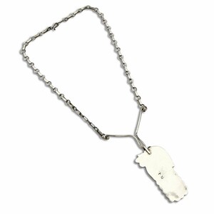 Navajo Artist FG .925 Silver Natural Blue Turquoise Handmade Necklace image 2