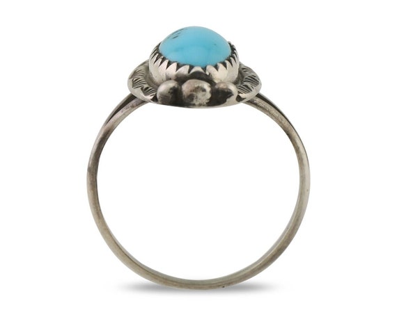 Navajo Ring 925 Silver Sleeping Beauty Turquoise … - image 3