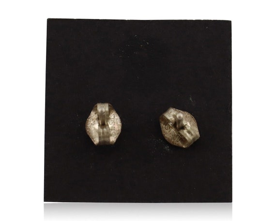 Zuni Earrings 925 Silver Sleeping Beauty Turquois… - image 2