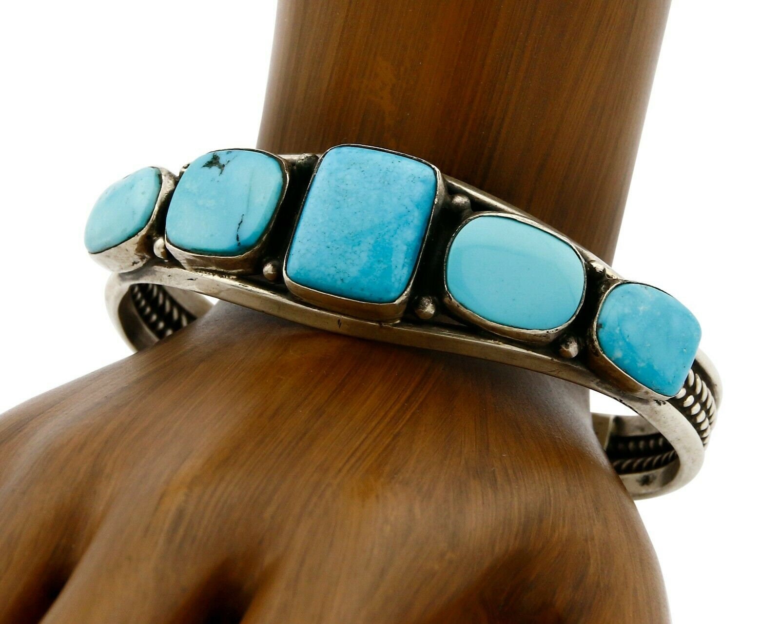 Lucky Brand Turquoise Cuff Hinge Bracelet | Dillard's