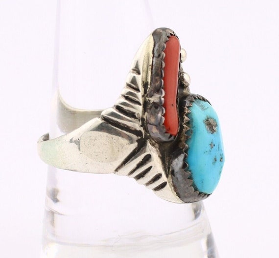 Navajo Ring 925 Silver Sleeping Beauty Turquoise … - image 6