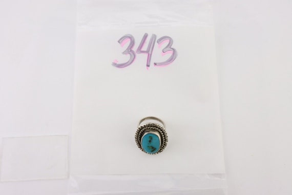 Navajo Handmade Ring 925 Silver Turquoise Native … - image 9
