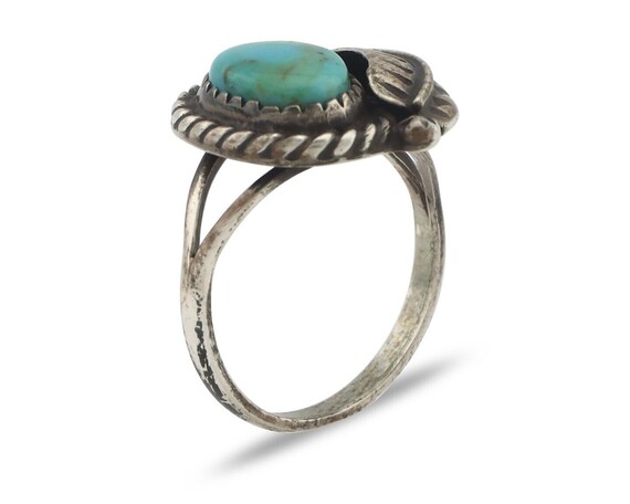 Navajo Handmade Ring 925 Silver Kingman Turquoise… - image 2