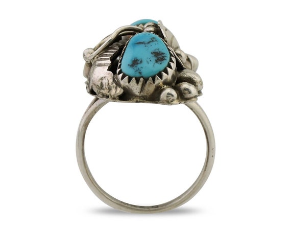 Navajo Ring 925 Silver Sleeping Beauty Turquoise … - image 3