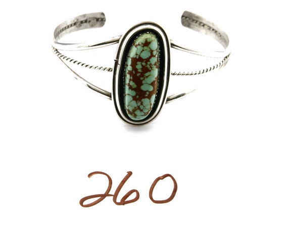 Women's Navajo Turquoise Bracelet .925 Silver Han… - image 9