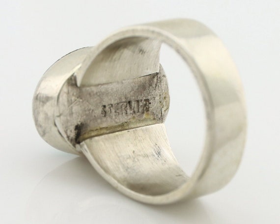 Zuni Inlaid Ring 925 Silver Mixed Natural Gemston… - image 7