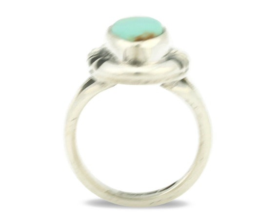 Navajo Ring .925 Silver Natural Mined Turquoise A… - image 3