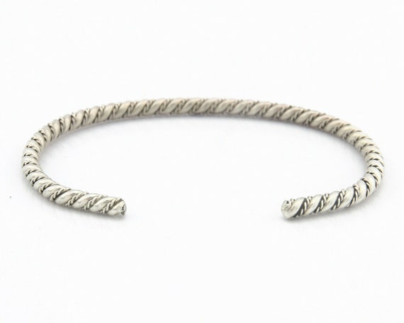 Navajo Bracelet .925 SOLID Silver Handmade Artist… - image 6