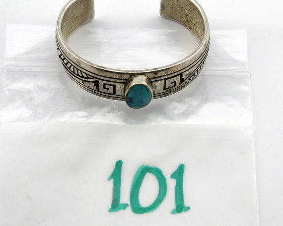 Native American Get Your Workout In Vintage Zuni 101 Grams Turquoise Sterling Silver Bracelet Native American Get Your Workout In Vintage Zuni 101 Grams Turquoise Sterling Silver Bracelet