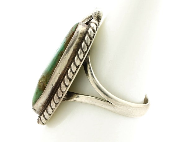 Navajo Ring .925 Silver Royston Turquoise Signed … - image 5