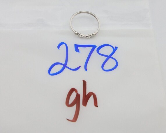 Infinity Heart Promise Ring 925 Solid Silver Size… - image 10